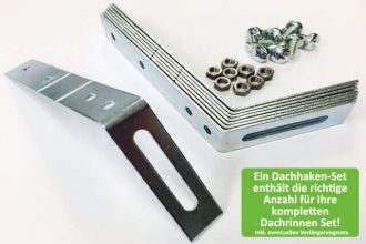 Dachrinnen für Gartenhaus/ Blockhaus mit viereckiges Dach kaufen? Eslon