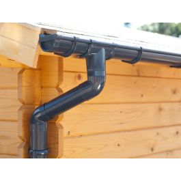 Dachrinnen für Terrassenüberdachung/ Carport mit Pultdach | Eslon